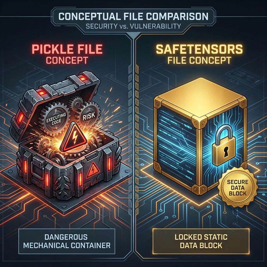 Pickle vs Safetensors Security Comparison