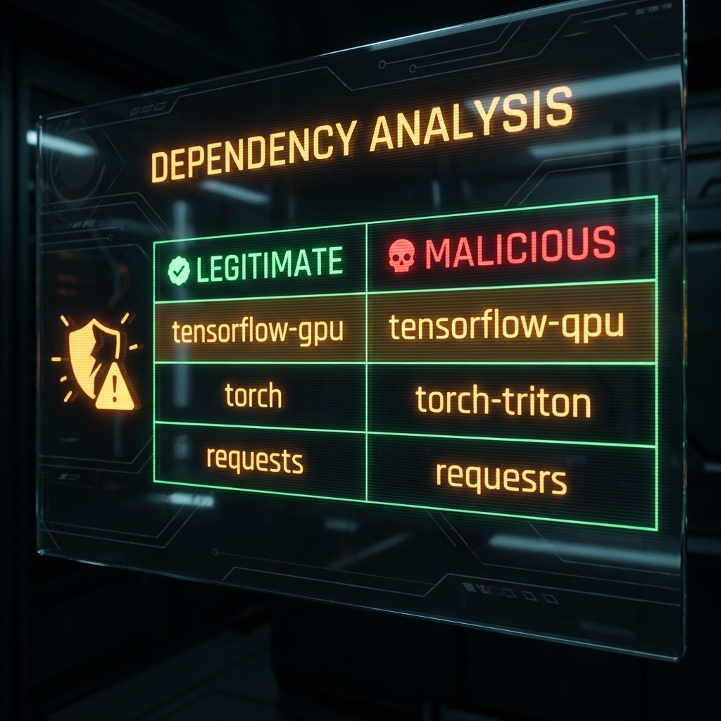 Comparison table showing legitimate