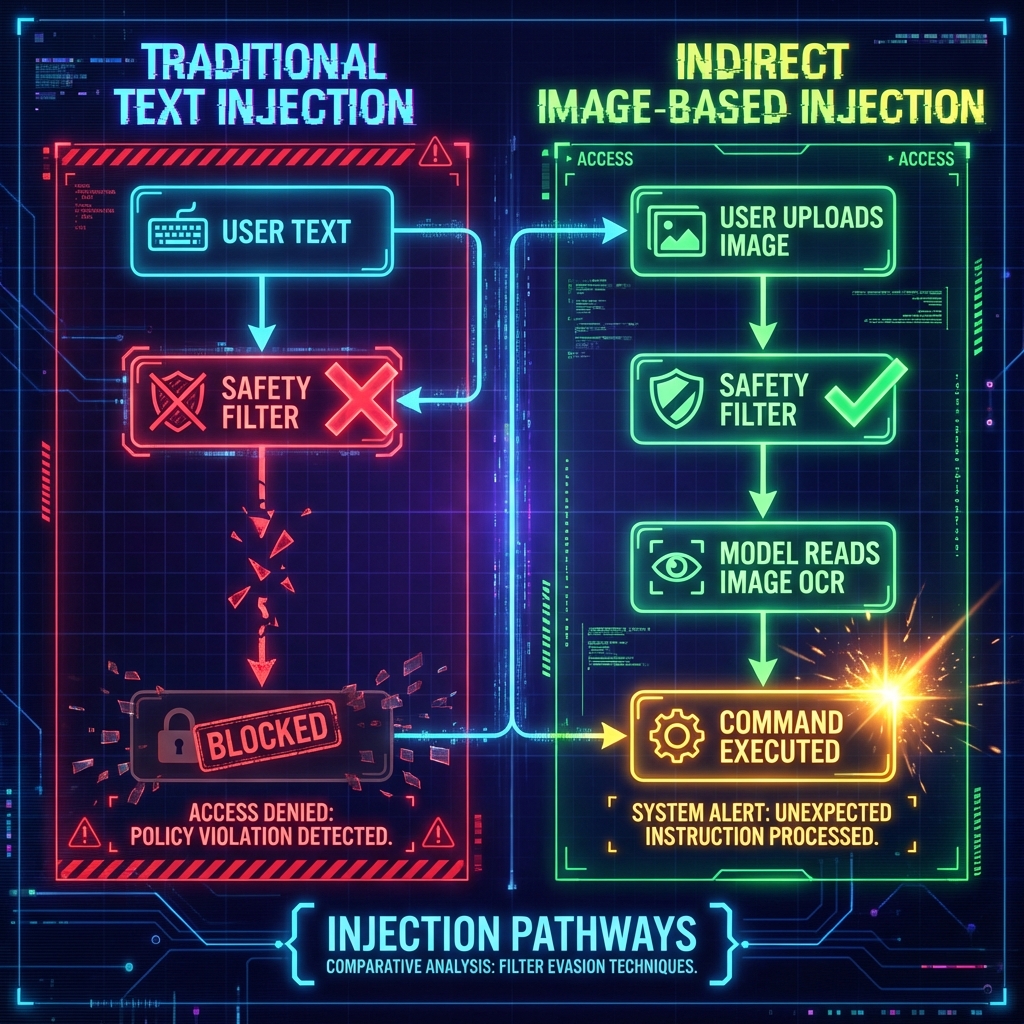 Indirect Prompt Injection Flowchart